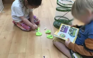 nursery children learning about butterflies