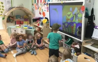 nursery children learning as a group